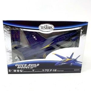 Testors InAir E-Z Build Model Kit F-18 Hornet Blue Angels 1:72 Scale